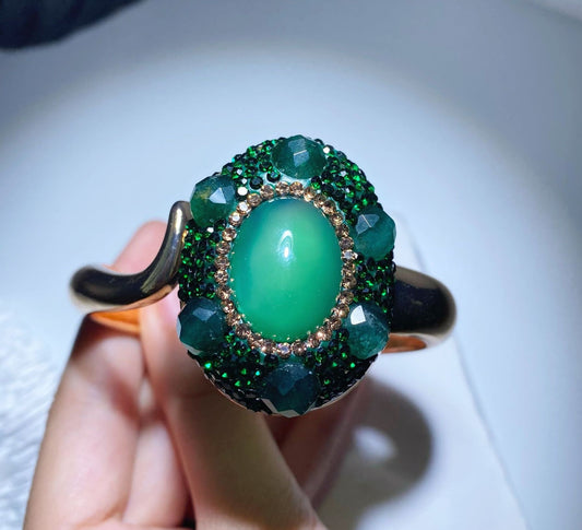 Malay jade atmospheric bracelet