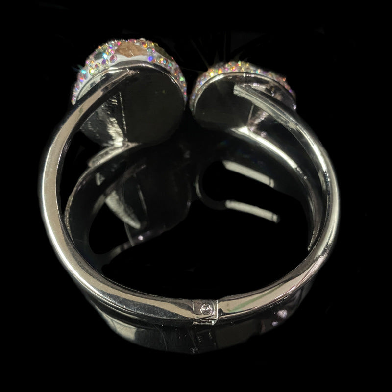 Natural Baroque pearl japer alloy bracelet