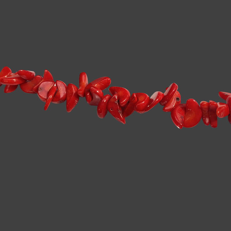 Red coral necklace