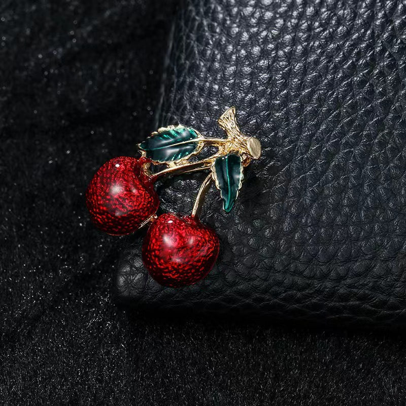 Cherry brooch