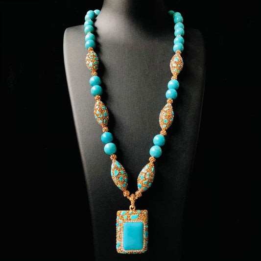 Turquoise pendant necklace