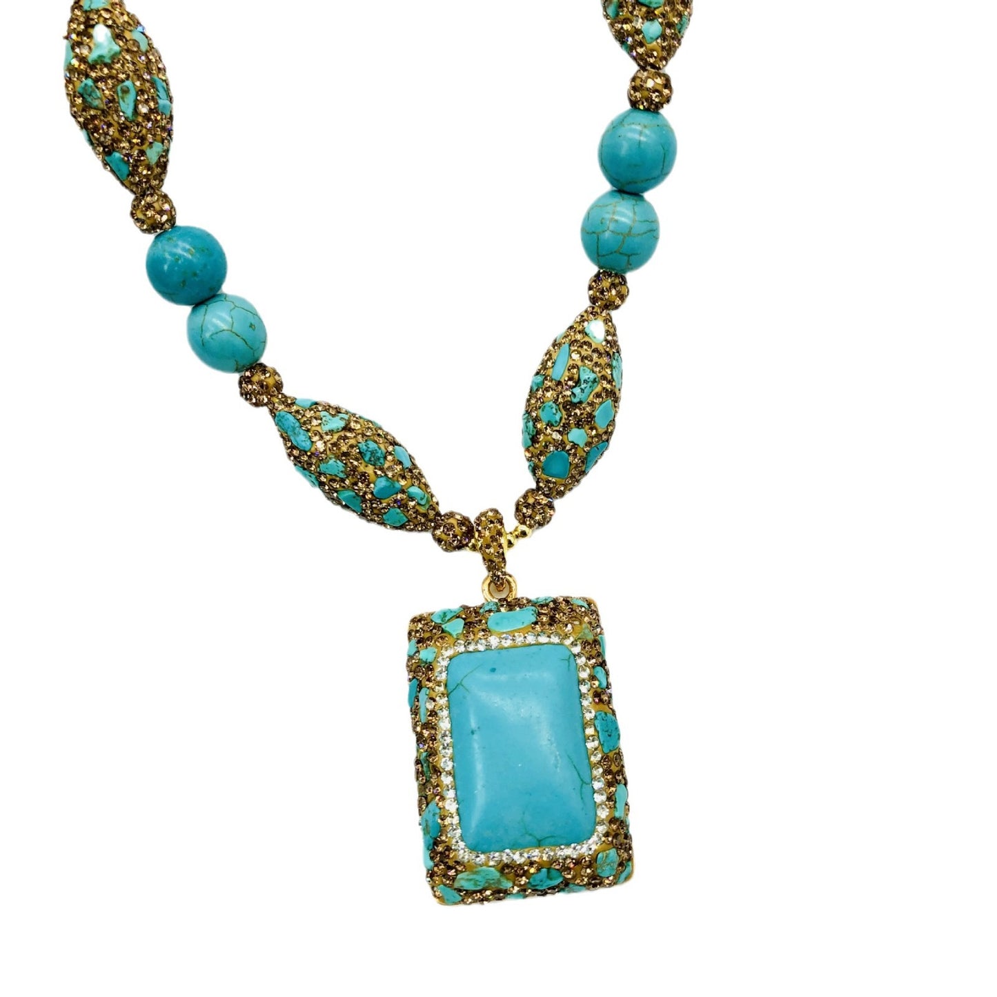 Turquoise pendant necklace