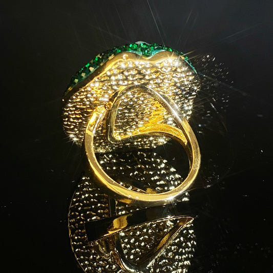 Sudan stone alloy ring