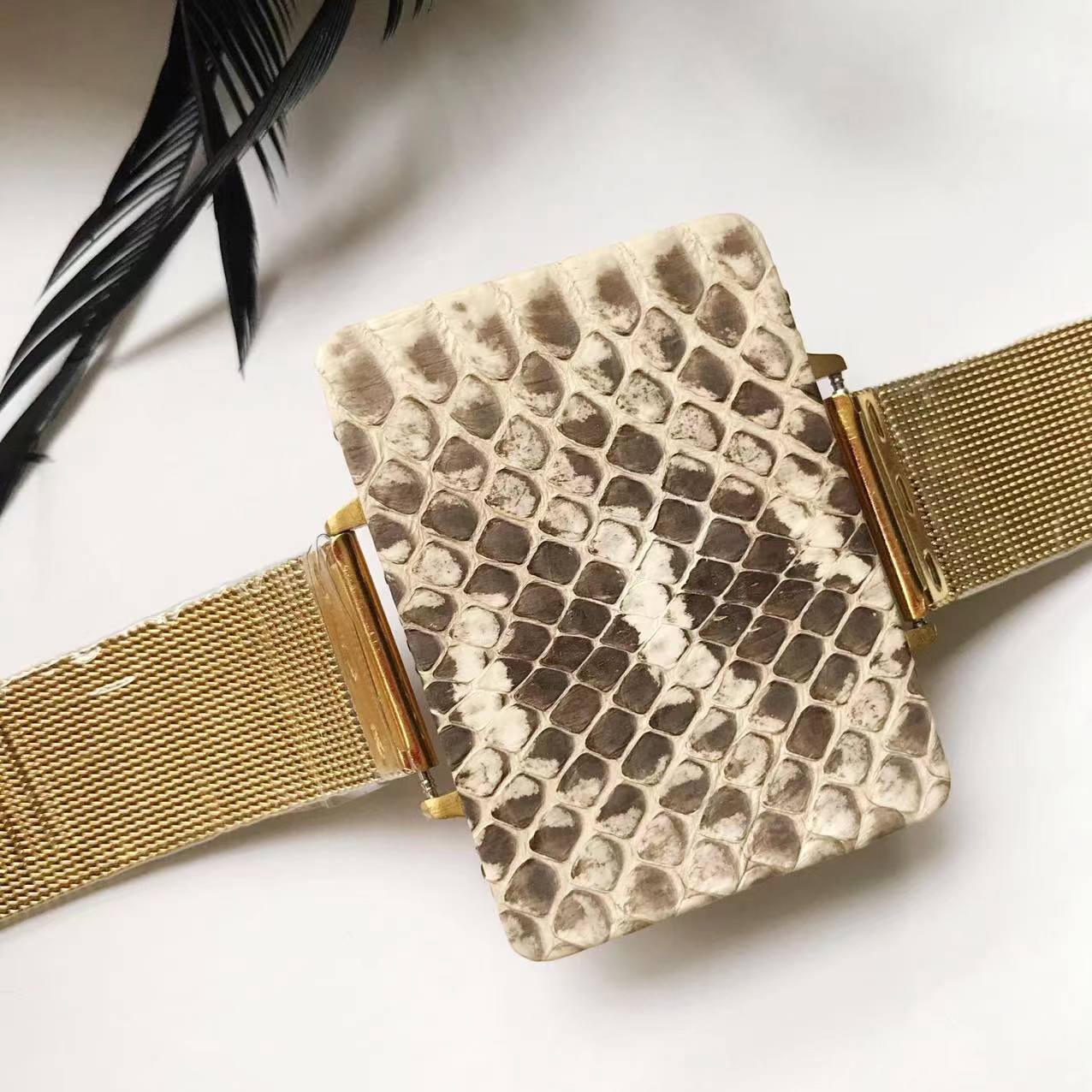 Snakeskin sultan stone color bracelet