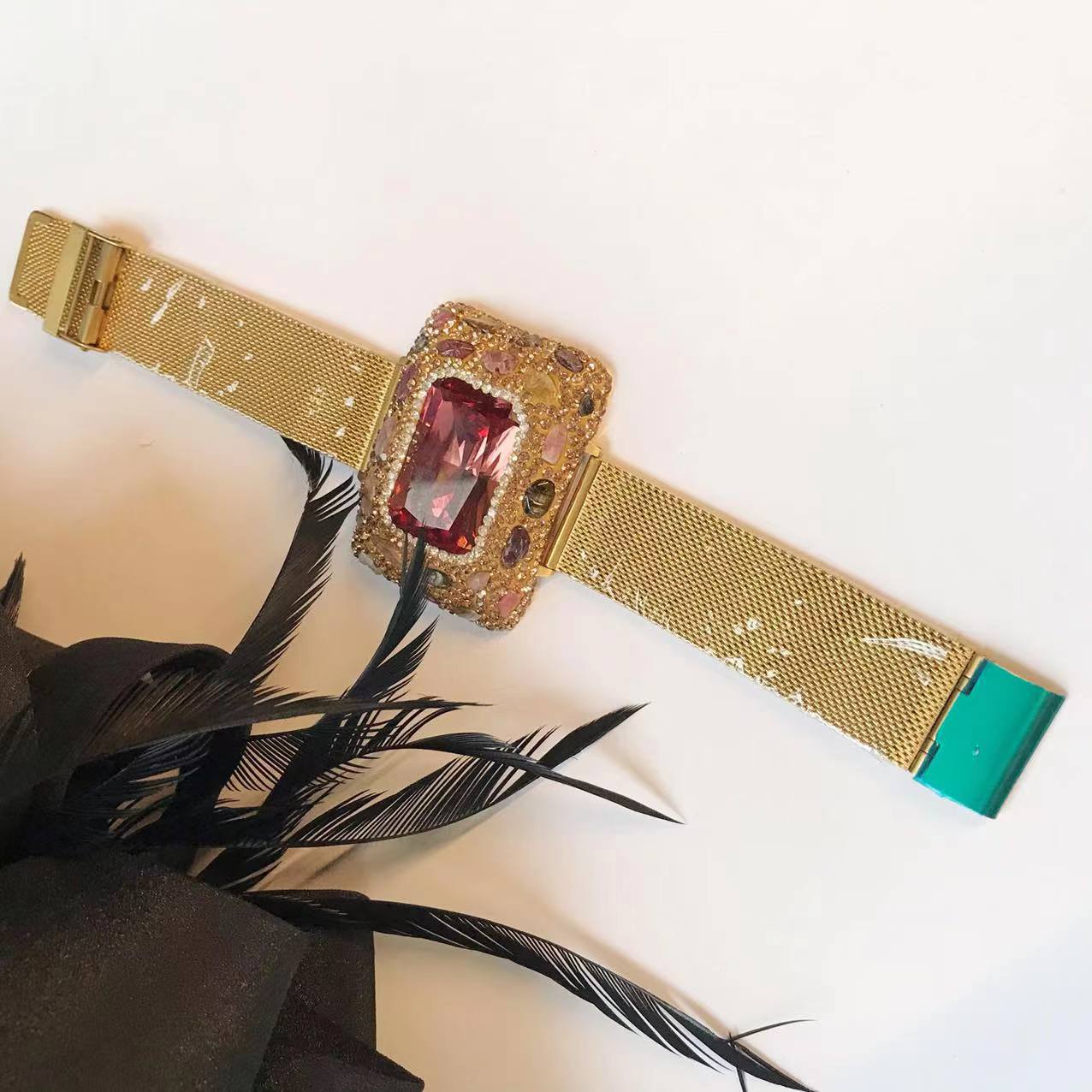 Snakeskin sultan stone color bracelet