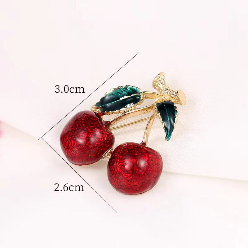 Cherry brooch